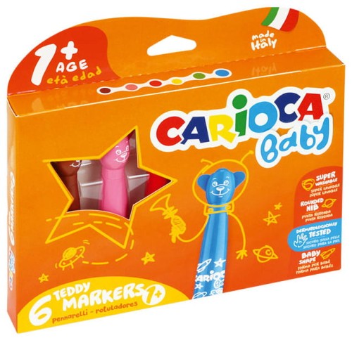 Przejdź do produktu Pisaki 6-kol. Misiaki 42815, Carioca