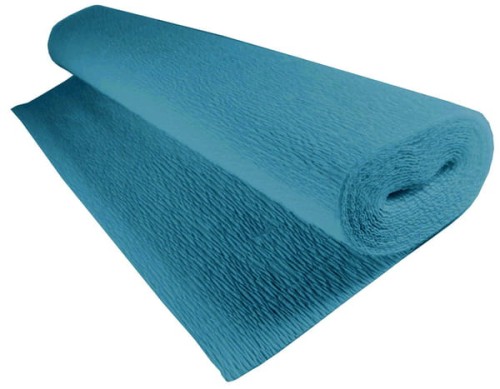 Przejdź do produktu Krepina 180 g/m2 lazurowa (Azure) 50x250cm 556, Cartotecnica Rossi