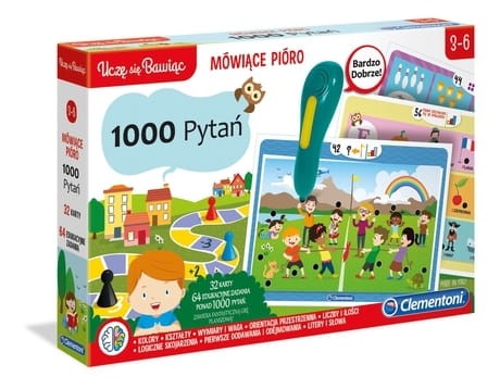 Przejdź do produktu Clementoni Mówiące pióro 1000 pytań 50653