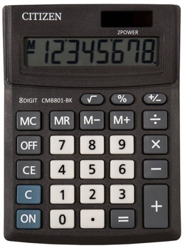 Przejdź do produktu Kalkulator biurowy CMB801-BK Business Line, 8-cyfrowy, 137x102mm, czarny, Citizen
