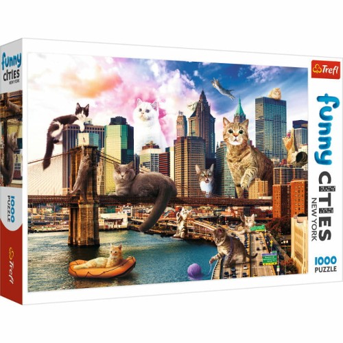 Przejdź do produktu Puzzle 1000el Koty w Nowym Jorku 10595 Trefl p6