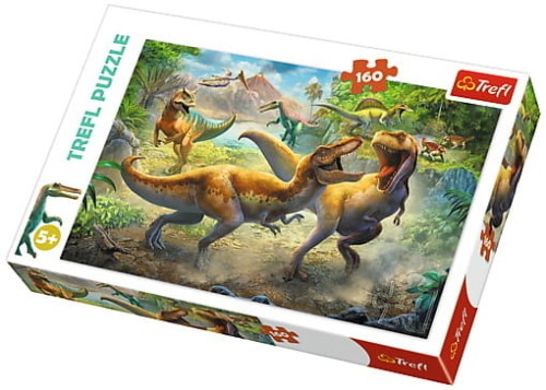Przejdź do produktu Puzzle 160el Walczące Tyranozaury 15360 TREFL p12