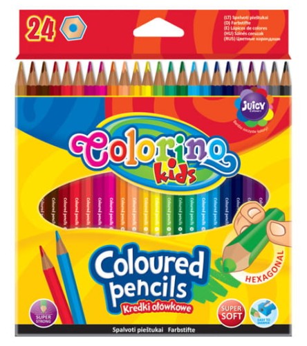 Przejdź do produktu Kredki ołówkowe 24 Colorino heksag.