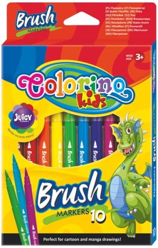 Przejdź do produktu Flamastry pędzelkowe 10szt. Colorino