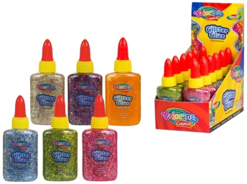 Przejdź do produktu Klej brokatowy Confetti colour 36 ml w płynie ""gruby"