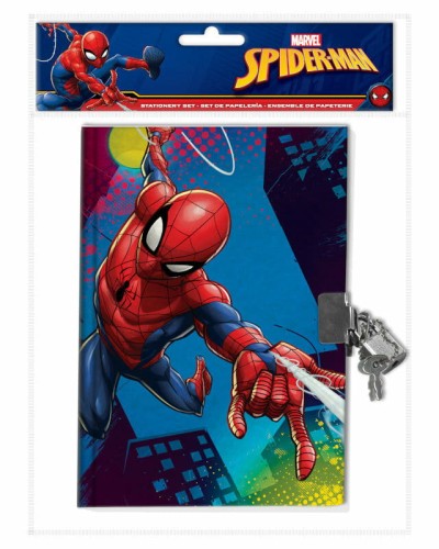 Przejdź do produktu Pamiętnik zamykany na kłódkę Spiderman MV15956 Kid