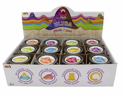 Przejdź do produktu EP Ultra piasek-puszka 140g 6 wzorów 04252 mix cen