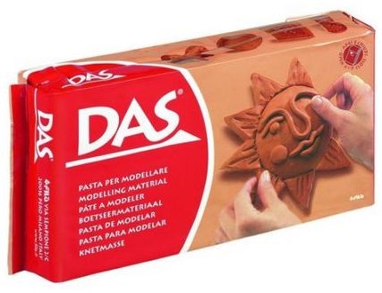 Przejdź do produktu Glina modelarska terrakota 1000 g. DAS, Fila