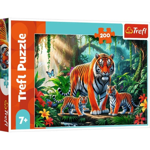 Przejdź do produktu Puzzle 200-el.Tygrysie zwyczaje 13330, Trefl