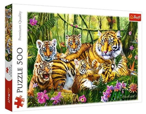 Przejdź do produktu Puzzle 500el Rodzina tygrysów 37350 Trefl p8