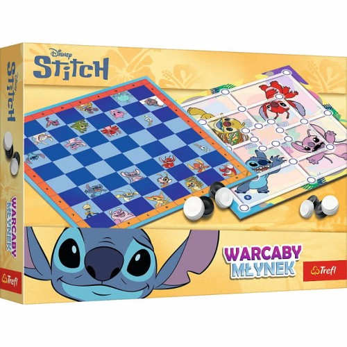 Przejdź do produktu Gra Warcaby i Młynek Lilo & Stitch, Trefl