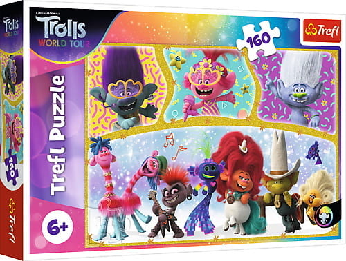 Przejdź do produktu Puzzle 160el Wesoły świat Trolli 15396 Trefl p12