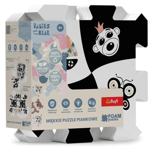 Przejdź do produktu Foam Puzzle - Babies and the Bear contrast 2023 / KAZSTUDIO SA
