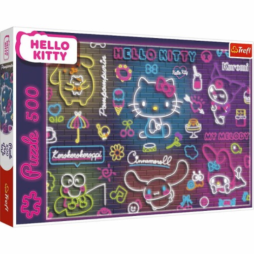 Przejdź do produktu Puzzle 500 el. Neon Hello Kitty 375237, Trefl