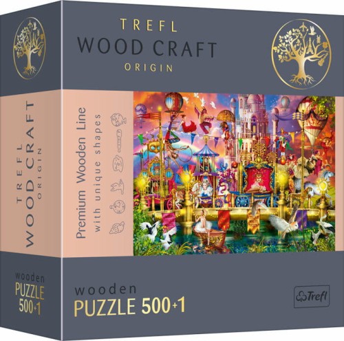 Przejdź do produktu Puzzle 501el drewniane - Magiczny świat 20156 Tref