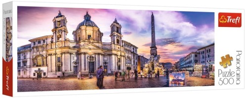 Przejdź do produktu Puzzle 500el Panorama Piazza Navona Rzym 29501 TRE