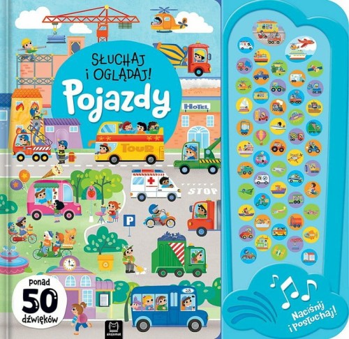 Przejdź do produktu Słuchaj i oglądaj! Pojazdy. Ponad 50 dźwięków