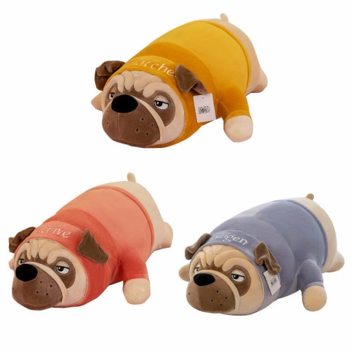 Przejdź do produktu Maskotka Mops leżący 70cm 1009896 mix cena za 1 sz