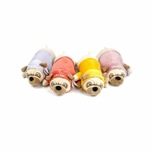 Przejdź do produktu Maskotka Mops leżący 50cm 1009386 mix cena za 1 sz