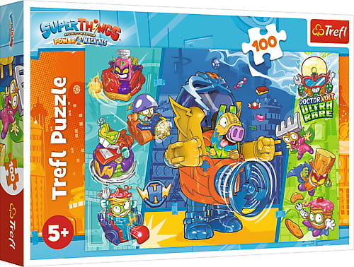Przejdź do produktu Puzzle 100el Super siła Super Things 16425 Trefl