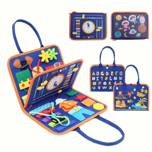 Przejdź do produktu Tablica manipulacyjna, sensoryczna z zegarem 10097