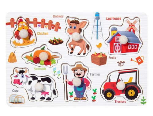 Przejdź do produktu Puzzle drewniane Farma BPUZ6596