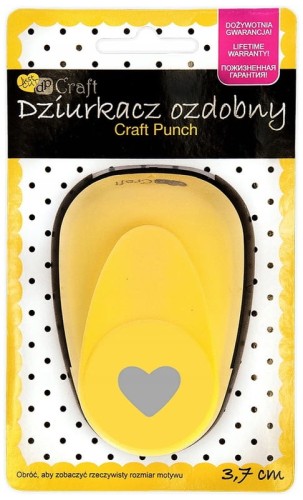 Przejdź do produktu Dziurkacz ozdob. 3,7cm serce, Dp Craft