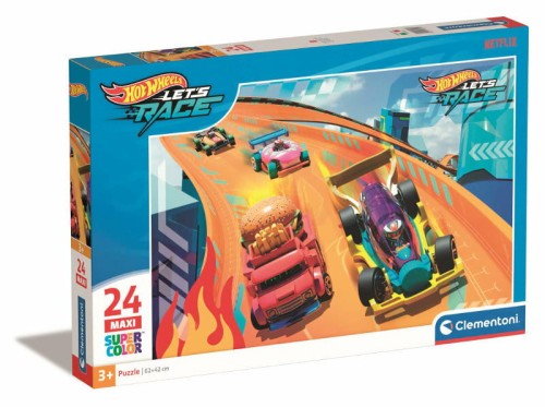 Przejdź do produktu Clementoni Puzzle 24el Maxi Hot Wheels Lets Race 2