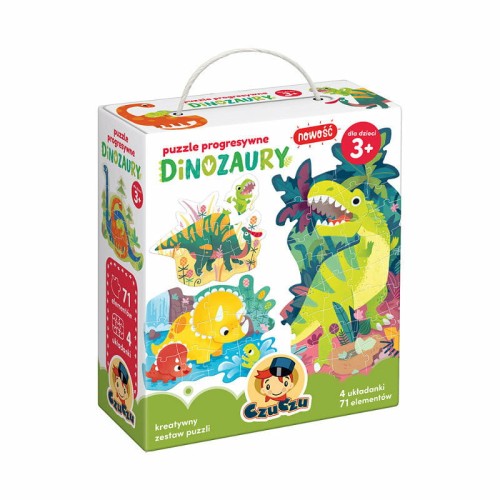 Przejdź do produktu CzuCzu puzzle progresywne Dinozaury