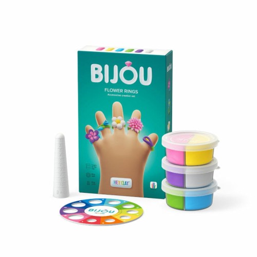 Przejdź do produktu HEY CLAY_FIG_BIJOU_FLOWER RINGS+AKC._3PAK_CEE