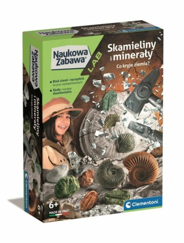 Przejdź do produktu Clementoni Naukowa zabawa Skamieliny i minerały 50
