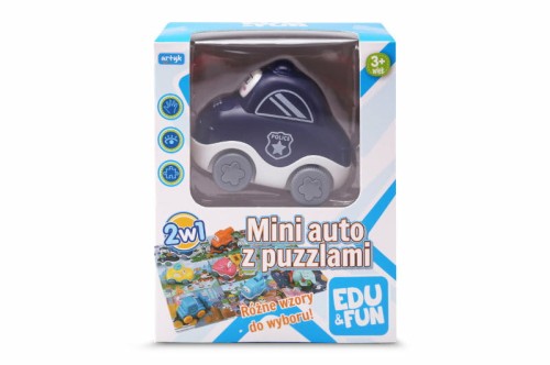 Przejdź do produktu MINI AUTO Z PUZZLAMI EDU&FUN POLICJA
