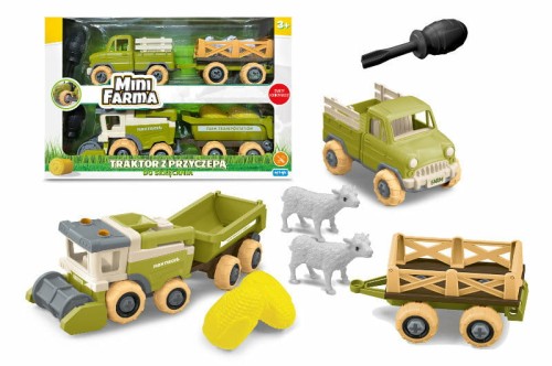 Przejdź do produktu MINI FARMA ZESTAW ROLNICZY DO SKRĘCANIA 6 SZ/K