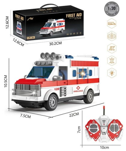 Przejdź do produktu Ambulans na radio ze światłem 569123