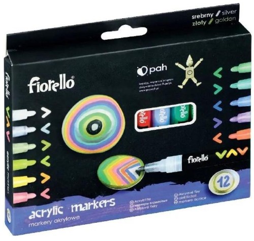 Przejdź do produktu MARKER FLAMASTRY AKRYLOWE FIORELLO GR-1106 12KOL.