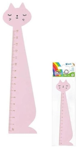 Przejdź do produktu LINIJKA FIOR. DREW.- 15 CM GR-F87KR KOT ROŻ 7604