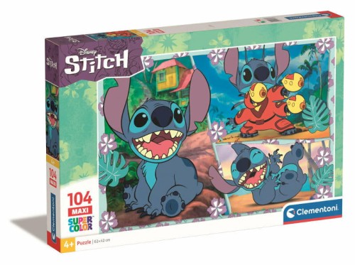 Przejdź do produktu Clementoni Puzzle 104el Maxi SuperColor Stitch 237