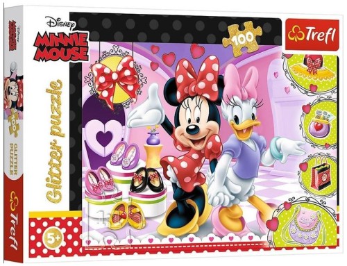 Przejdź do produktu Puzzle 100el brokatowe Minnie i błyskotki Minnie M