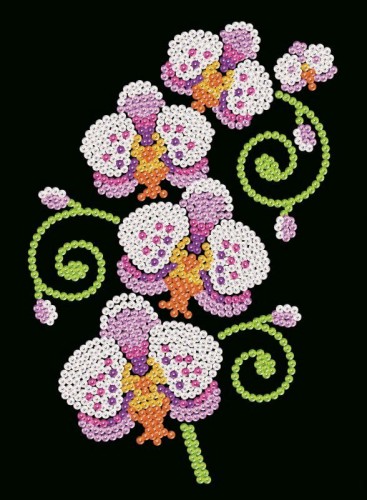 Przejdź do produktu Obrazek z cekinów Orchidee 25x34cm 1939 Sequin Art