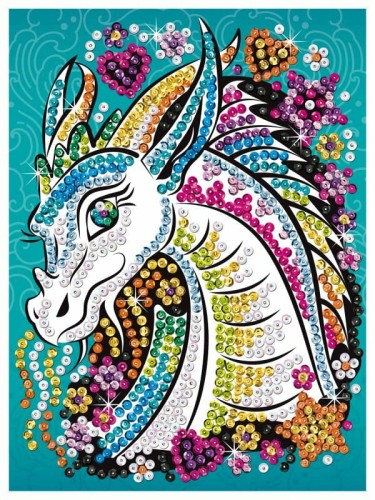 Przejdź do produktu Obrazek z cekinów Smok 21x28cm 2107 Sequin Art Cra