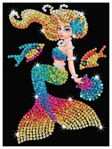 Przejdź do produktu Obrazek z cekinów Syrenka Mia 21x28cm 2211 Sequin