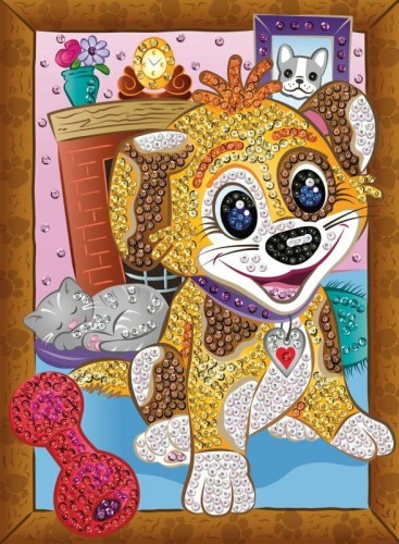 Przejdź do produktu Obrazek z cekinów Piesek Boop 25x34cm 1816 Sequin