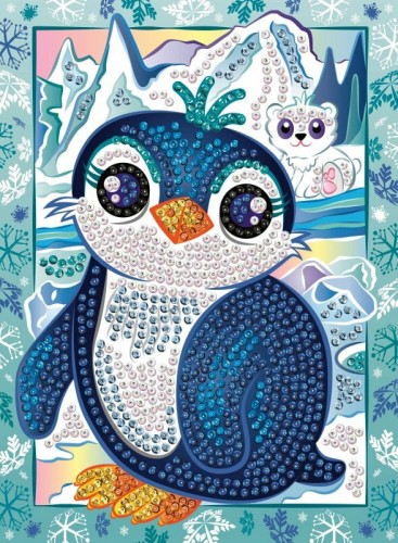 Przejdź do produktu Obrazek z cekinów Pingwin Pip 25x34cm 1817 Sequin