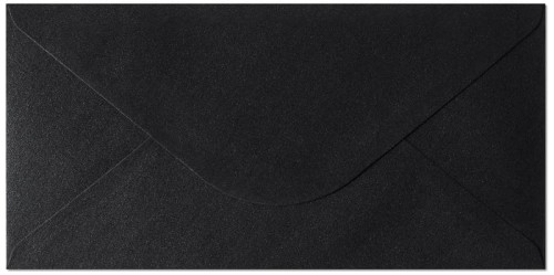 Przejdź do produktu Koperty DL 110x220 Pearl czarny op.10szt. 150g, Galeria Papieru
