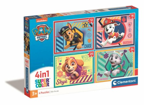 Przejdź do produktu Clementoni Puzzle 4w1 PAW PATROL Psi Patrol 21526