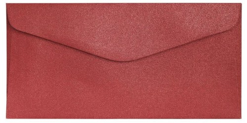 Przejdź do produktu Koperta DL Pearl czerwony K., 150g/m2, op. 10szt., Galeria Papieru