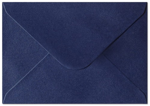 Przejdź do produktu Koperta C6 Pearl granatowy K., 150g/m2, op/10szt., Galeria Papieru