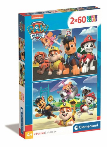 Przejdź do produktu Clementoni Puzzle 2x60el PAW PATROL Psi Patrol 216