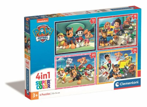 Przejdź do produktu Clementoni Puzzle 4w1 PAW PATROL Psi Patrol 21513