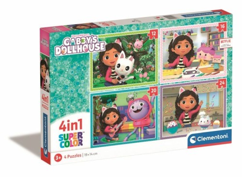 Przejdź do produktu Clementoni Puzzle 4w1 Koci Domek Gabi. Gabby's Dol